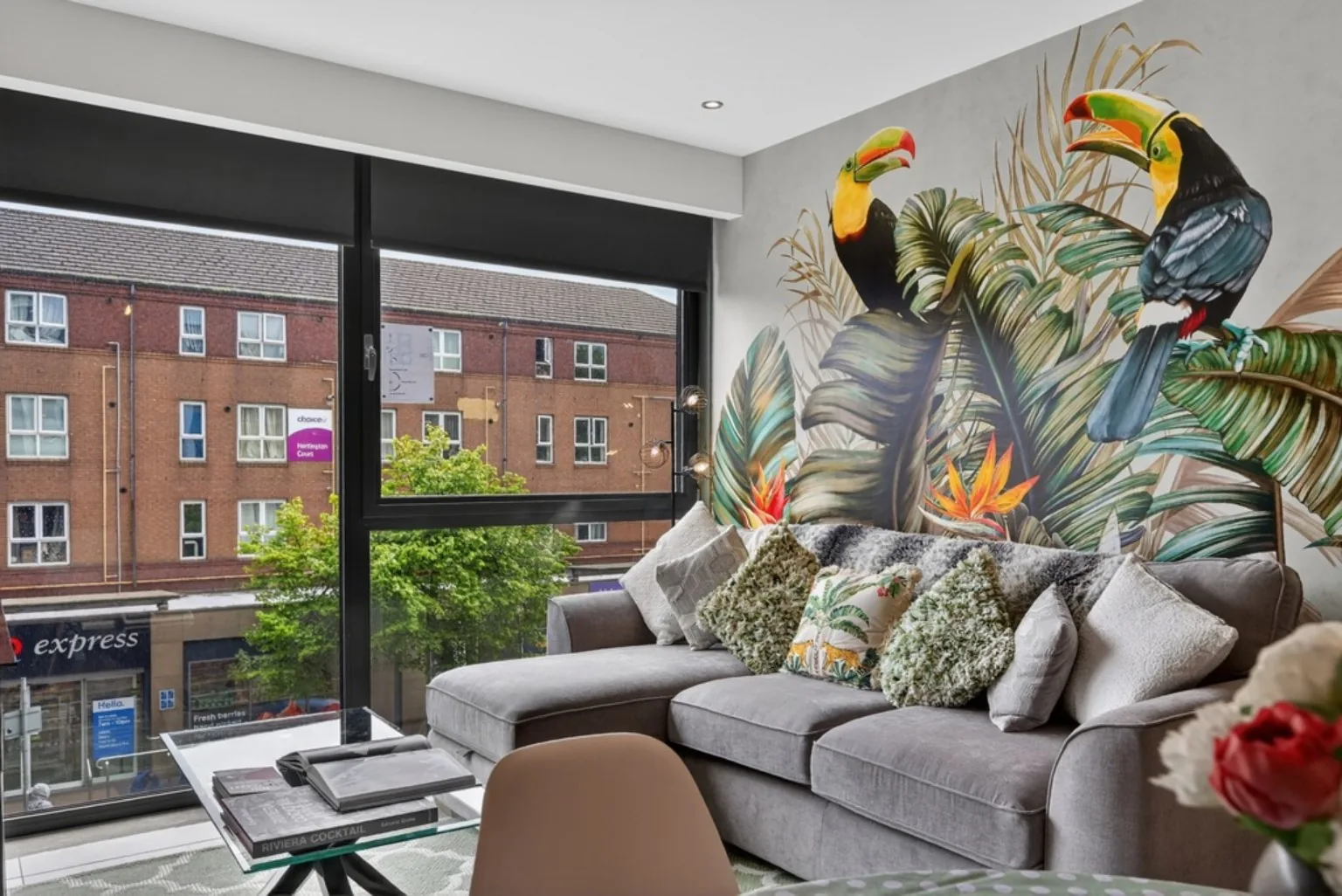 Open plan living at The Bird House